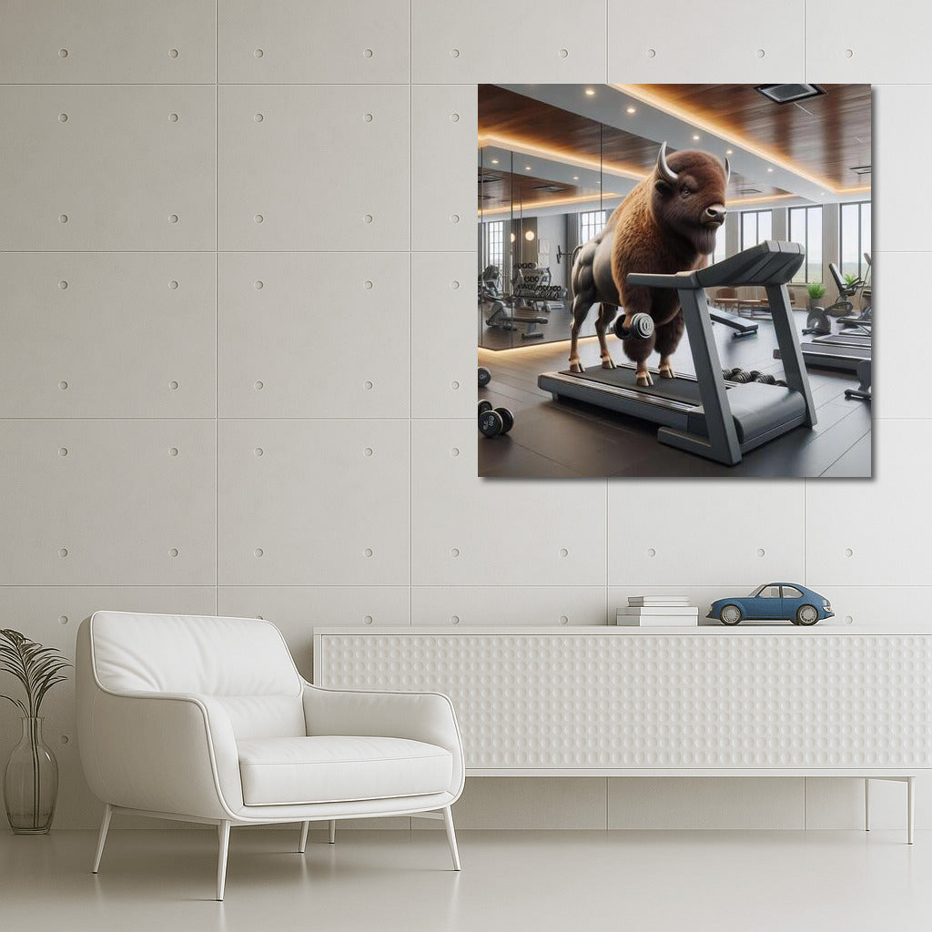 Bison on the Run: Natural Power in Motion