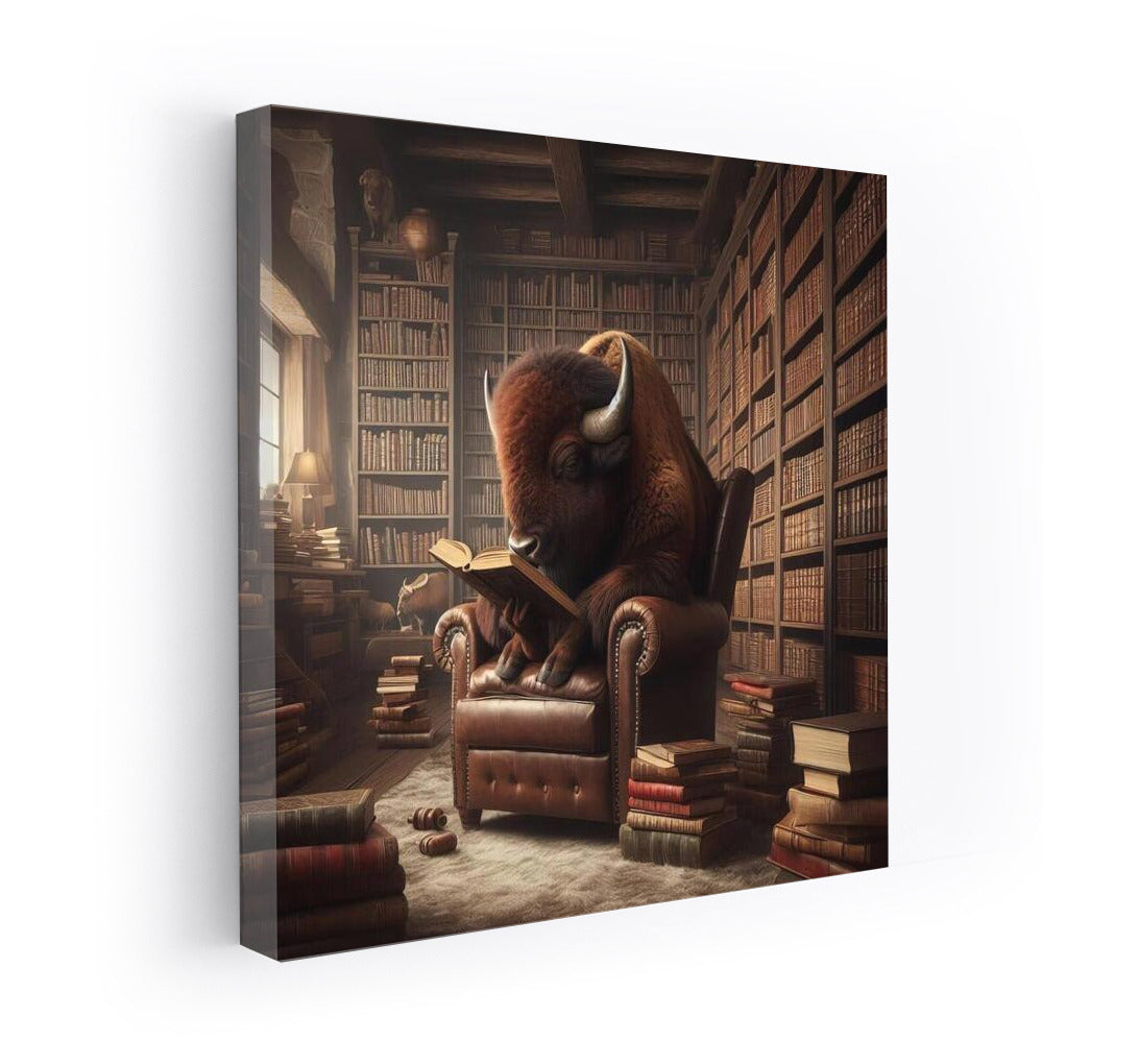 Bison in the Library: Harmony of Nature and Knowledge