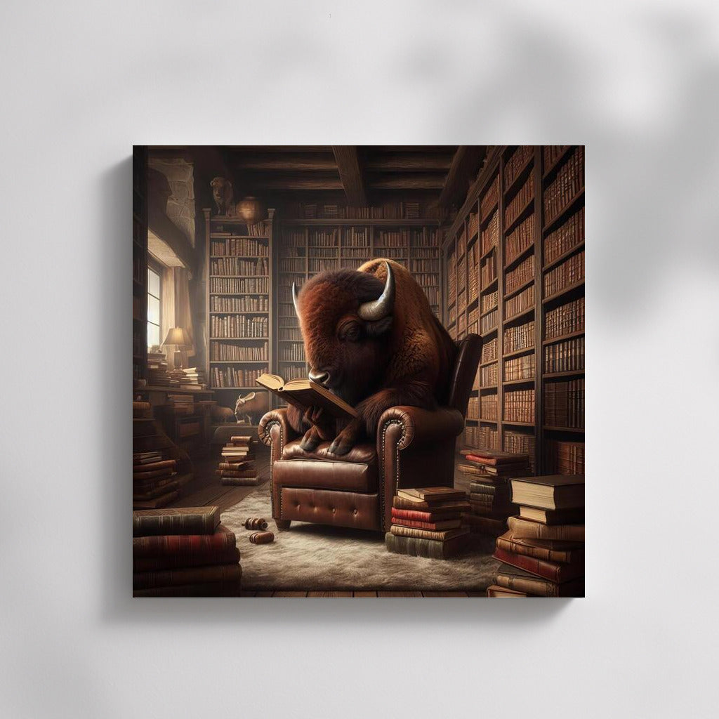 Bison in the Library: Harmony of Nature and Knowledge