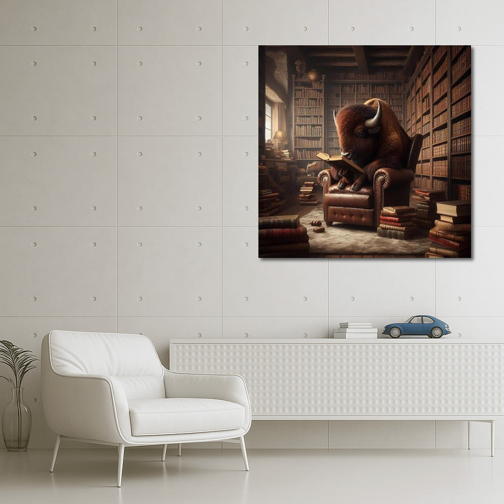 Bison in the Library: Harmony of Nature and Knowledge