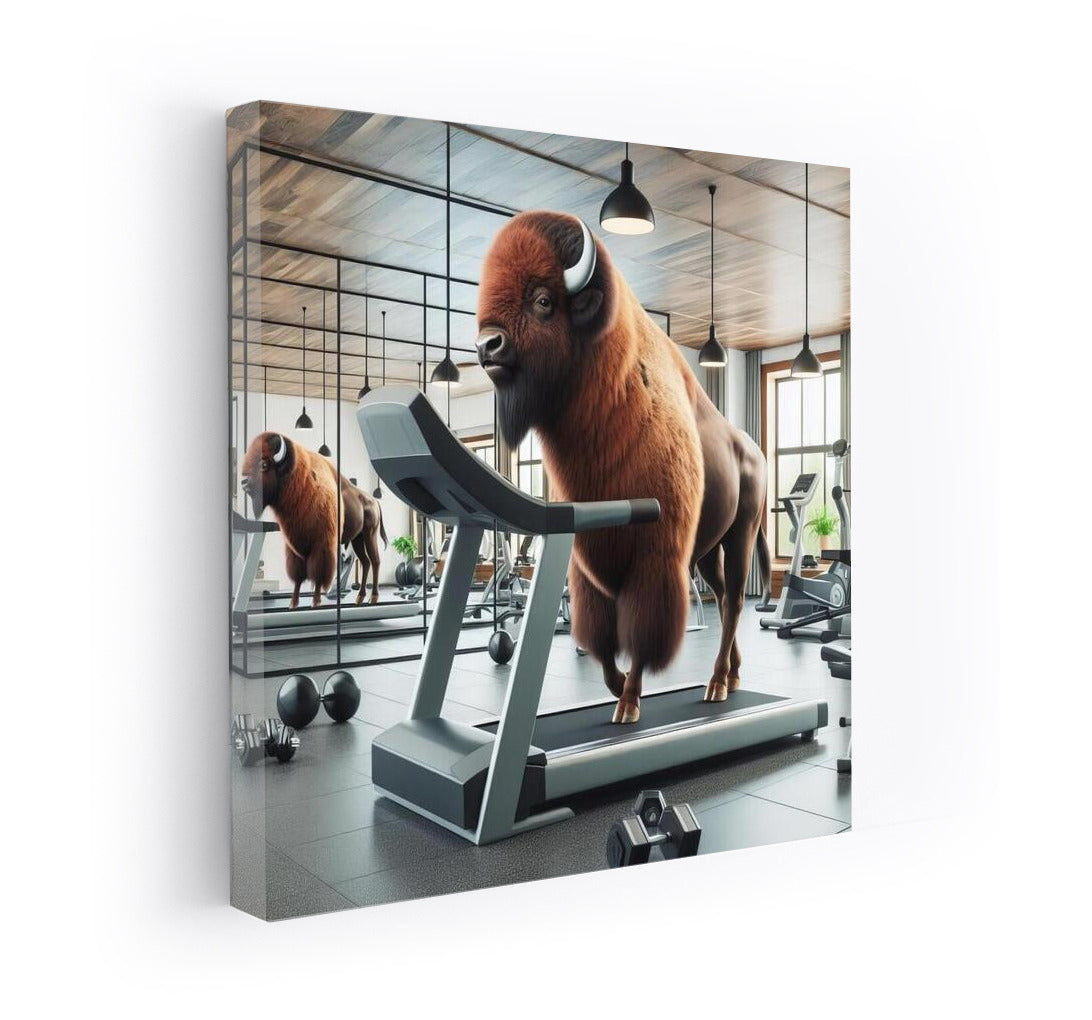 Buffalo on a Treadmill: A Fitness Adventure in the Gym