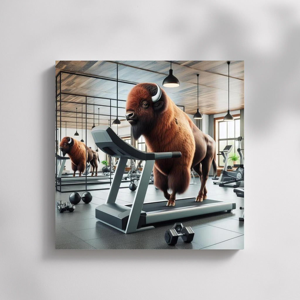 Buffalo on a Treadmill: A Fitness Adventure in the Gym