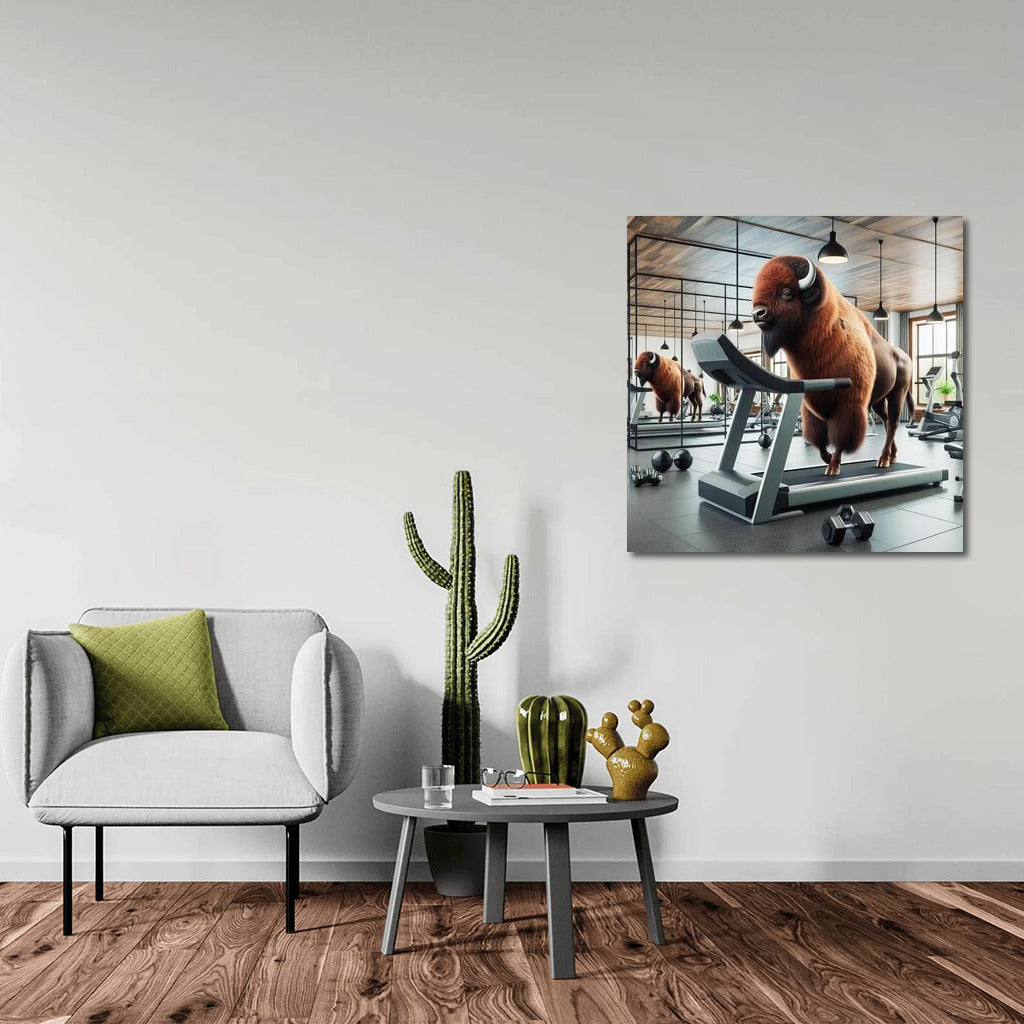 Buffalo on a Treadmill: A Fitness Adventure in the Gym
