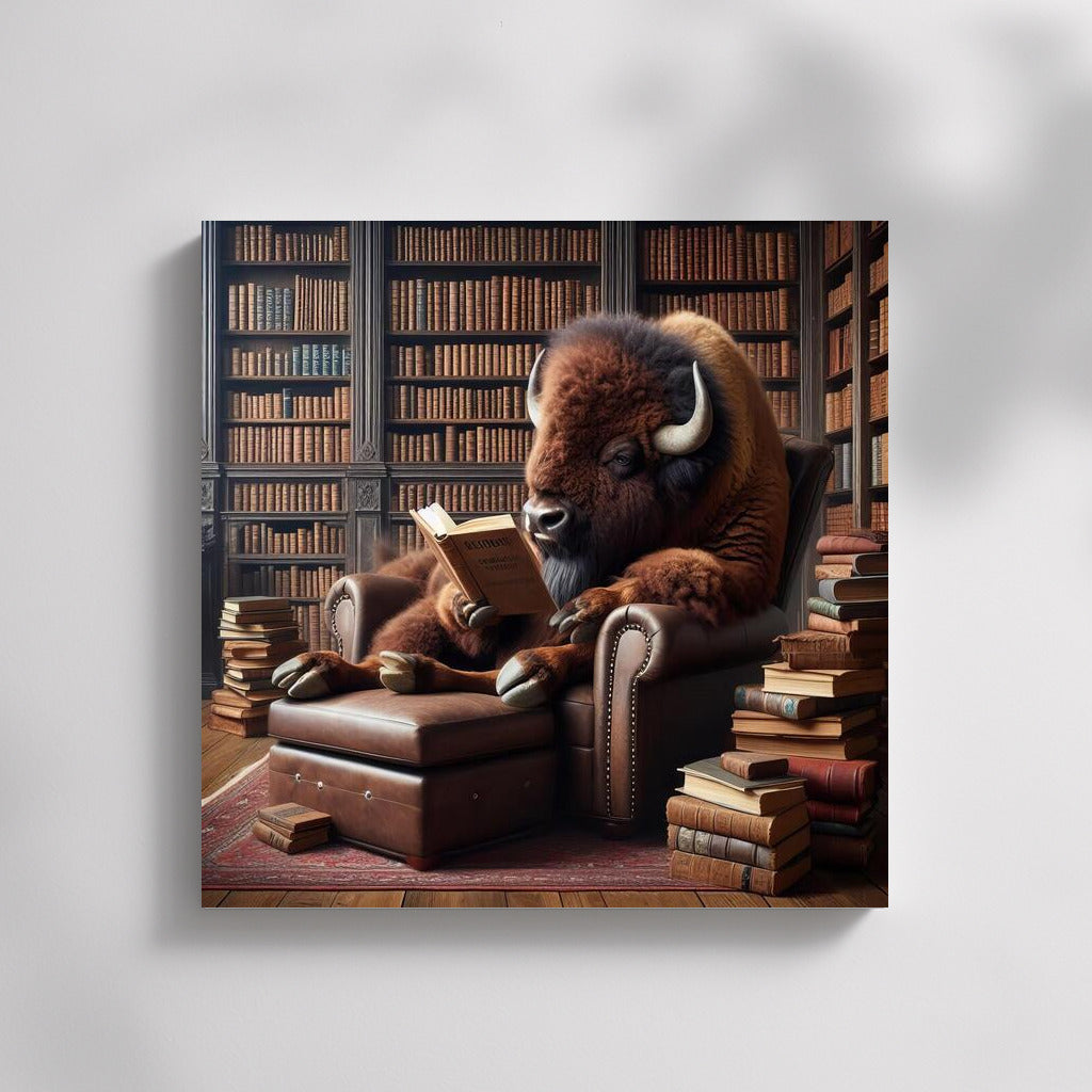 Bison in the Library: Cozy Reading Among Book Treasures