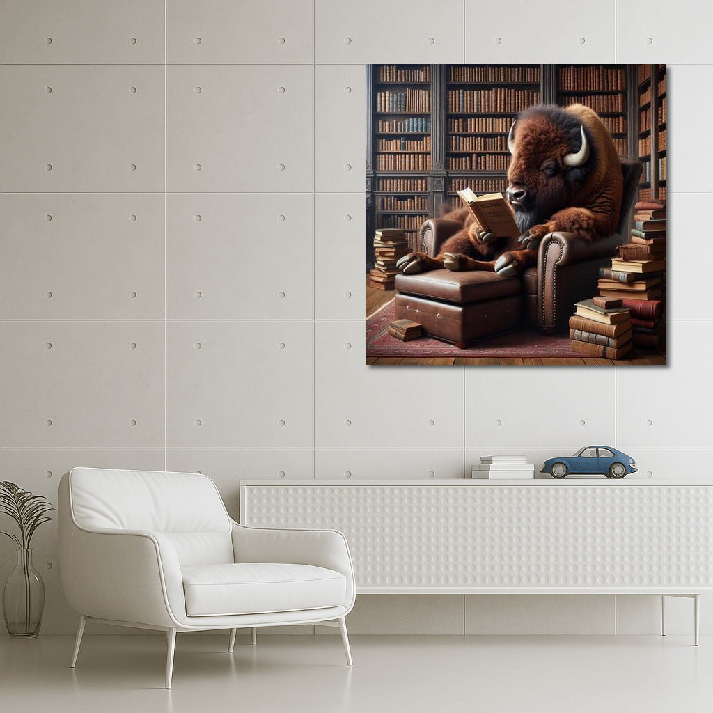 Bison in the Library: Cozy Reading Among Book Treasures