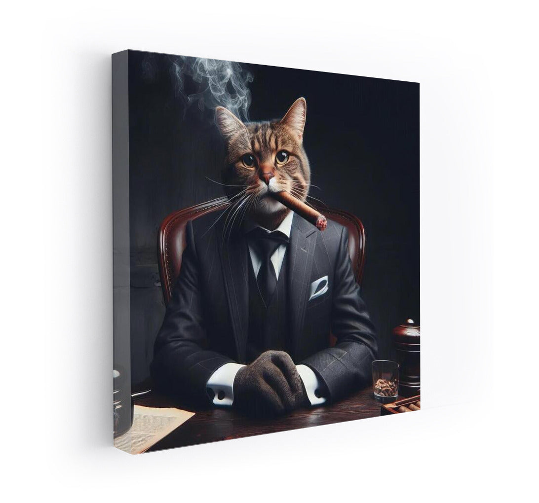 Boss Cat with a Cigar: Style and Charm in the Interior