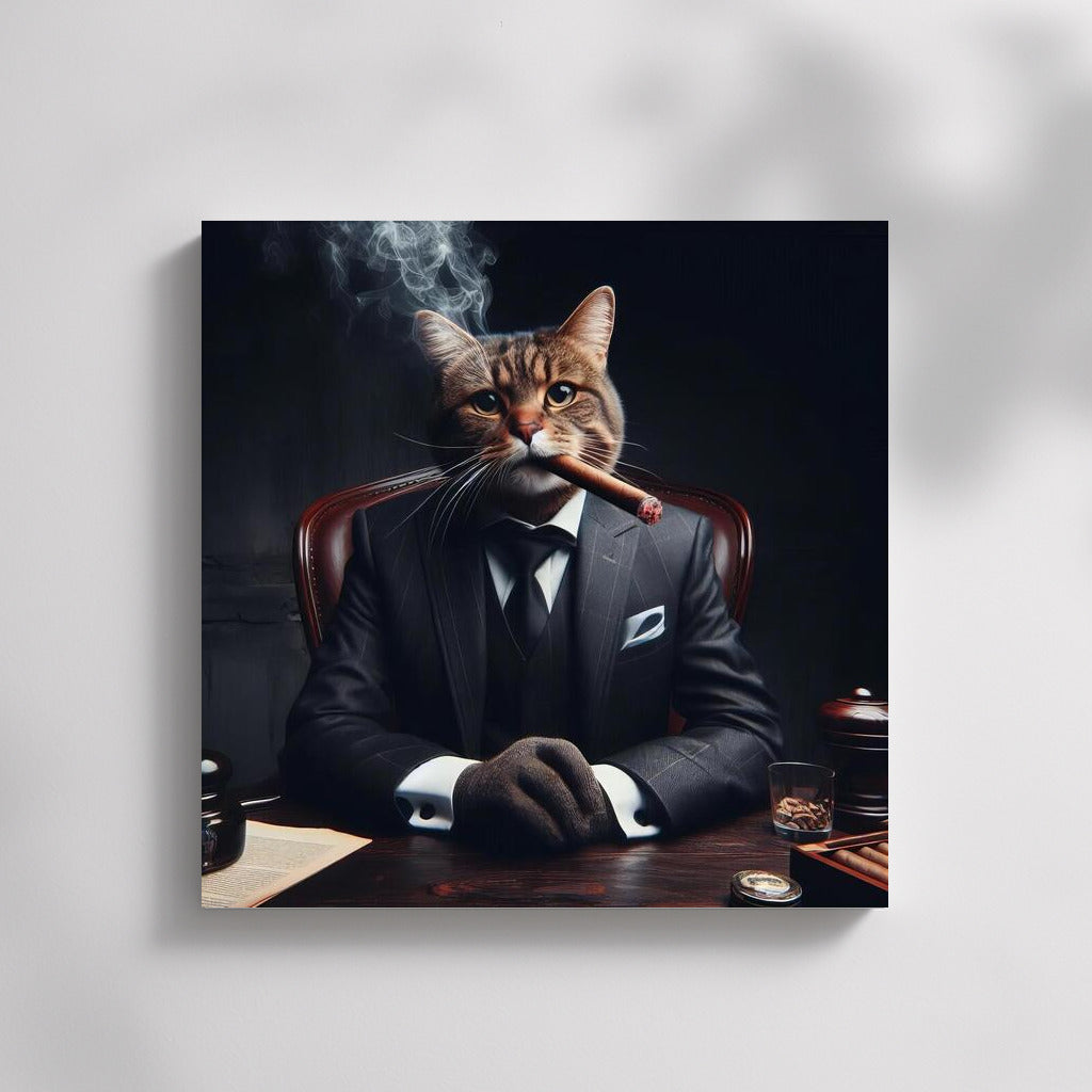 Boss Cat with a Cigar: Style and Charm in the Interior
