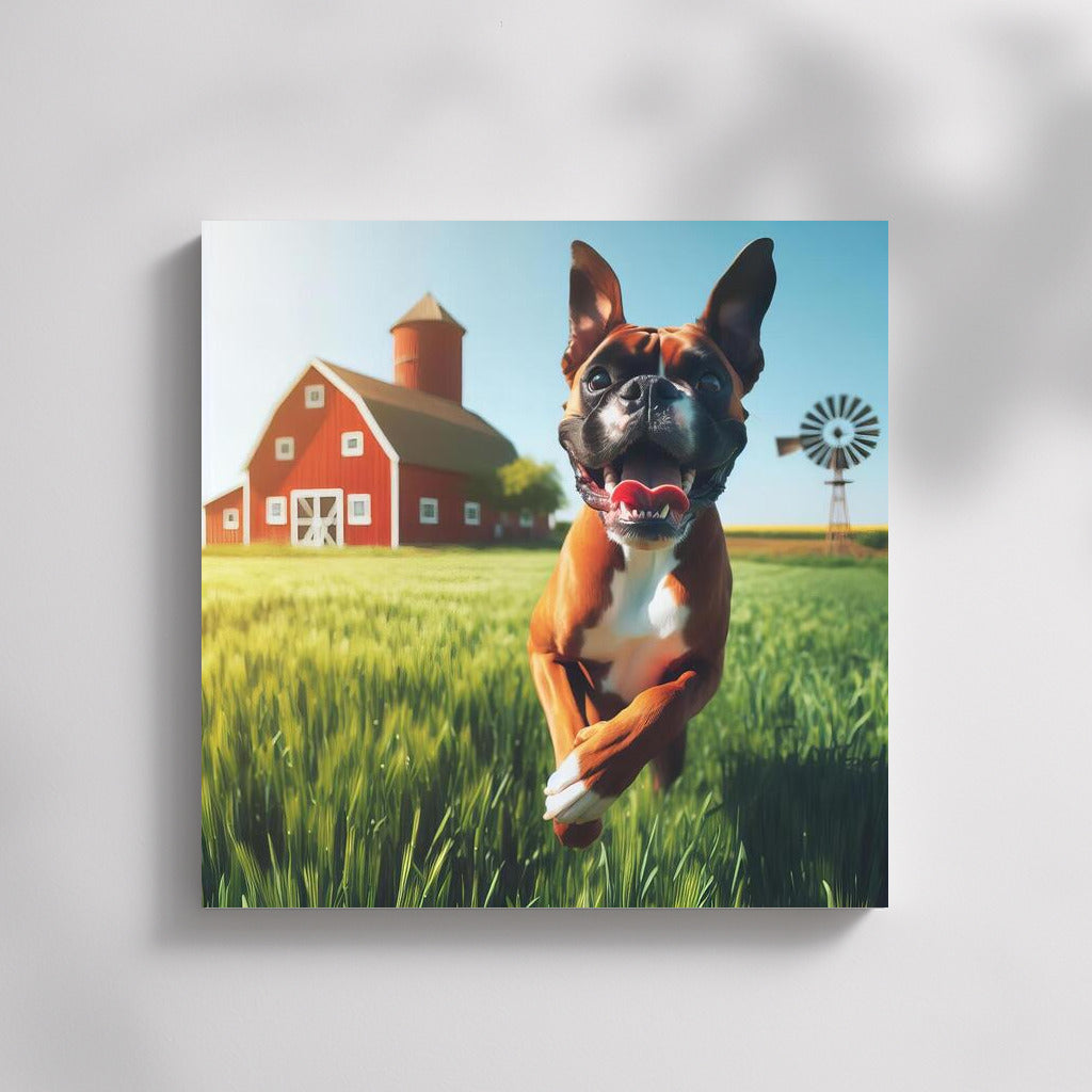 Boxer on a Country Farm: Freedom and Joy in the Interior