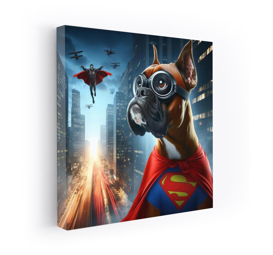 Hero Boxer: Superhero Dog Saves City From Villain