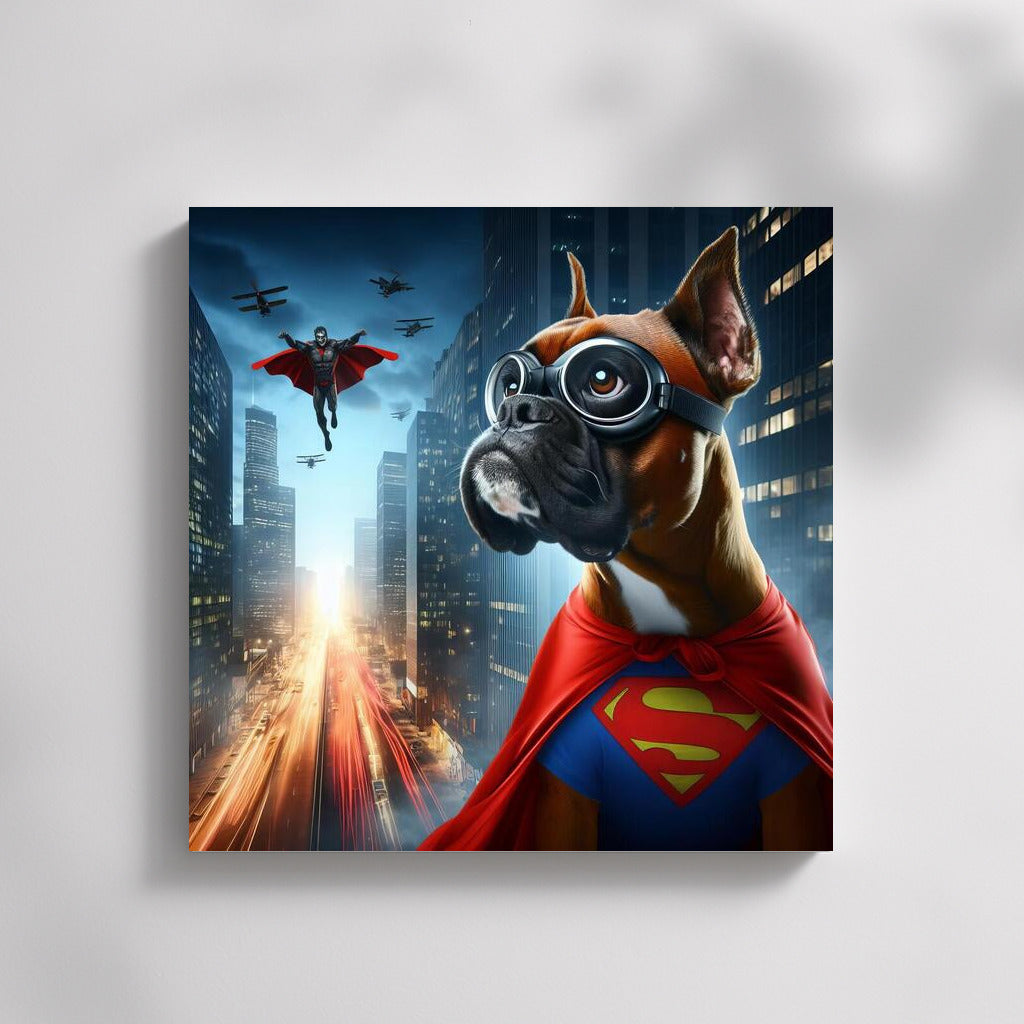 Hero Boxer: Superhero Dog Saves City From Villain
