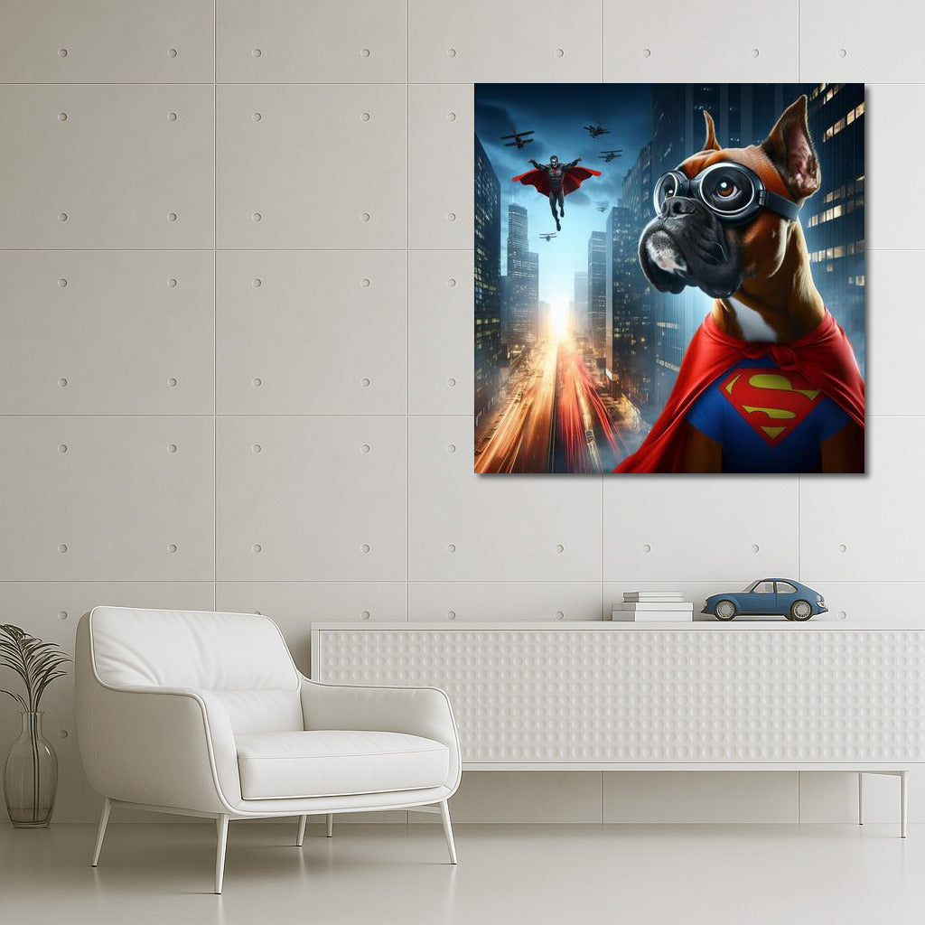Hero Boxer: Superhero Dog Saves City From Villain