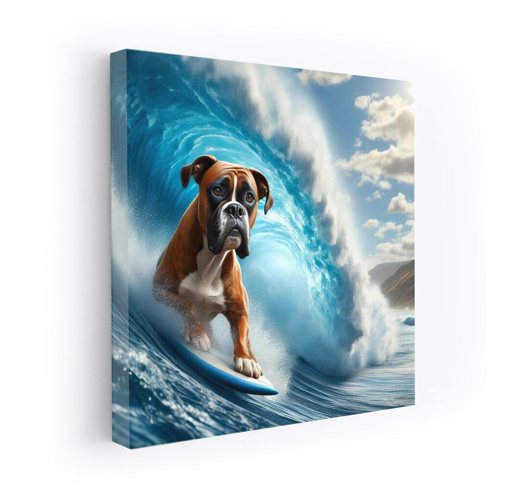 Surfing with Boxer: The Energy of Waves and Freedom