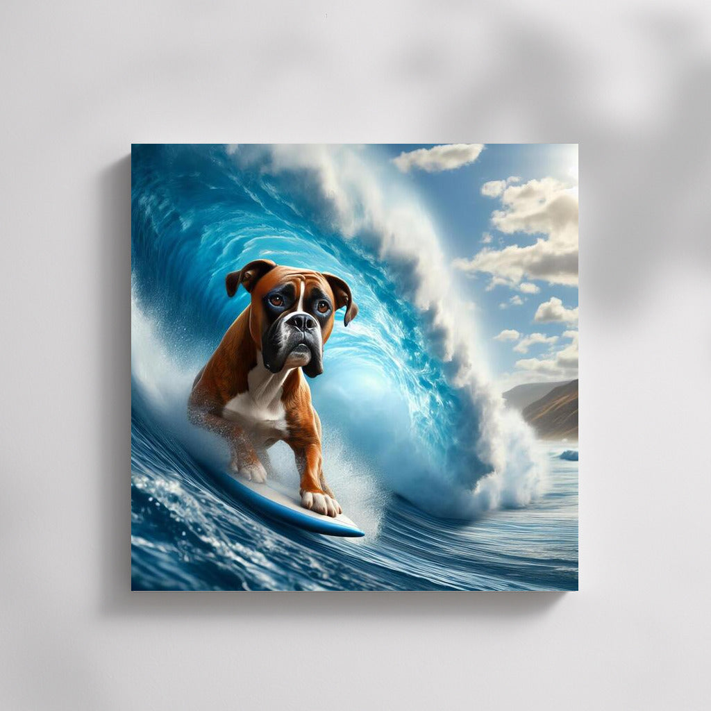 Surfing with Boxer: The Energy of Waves and Freedom