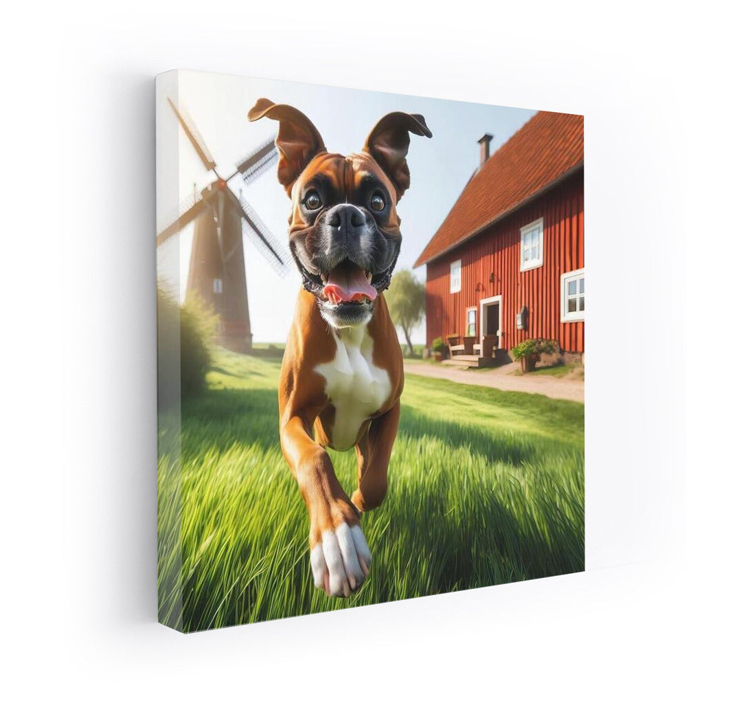 Boxer Energy on the Farm: A Bright Accent for the Interior