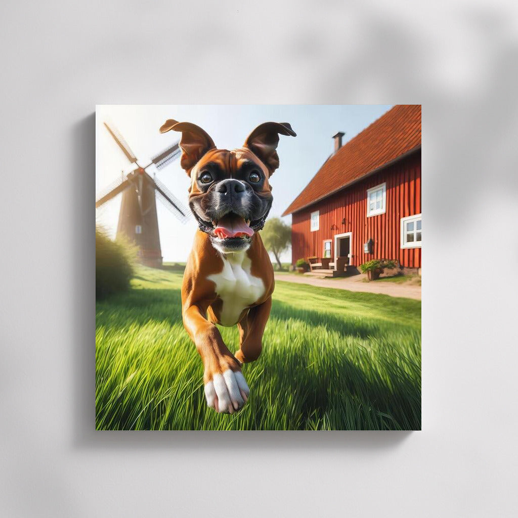 Boxer Energy on the Farm: A Bright Accent for the Interior