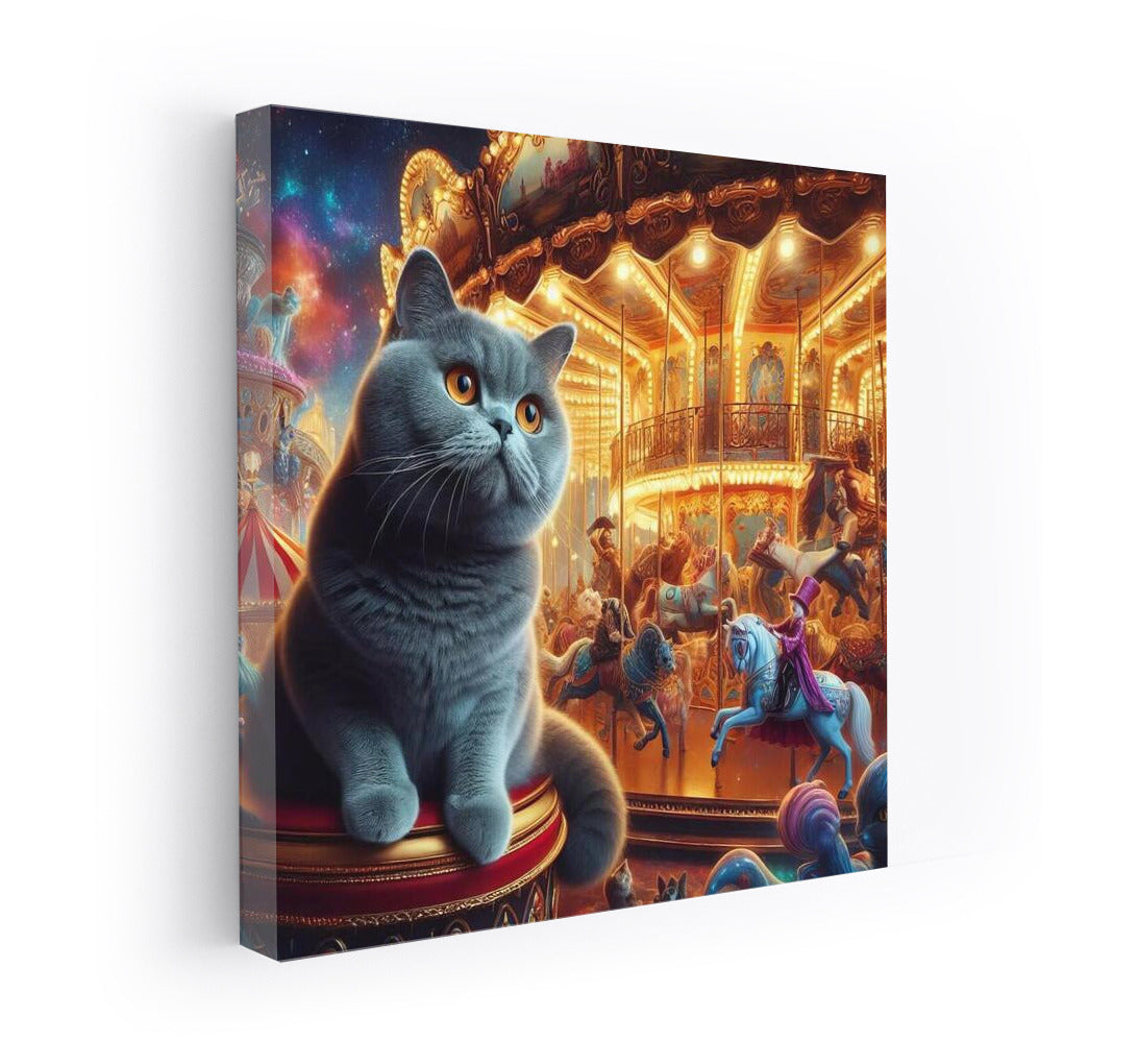 British Cat in Wonderland: The Magic of Carousels and Wizards
