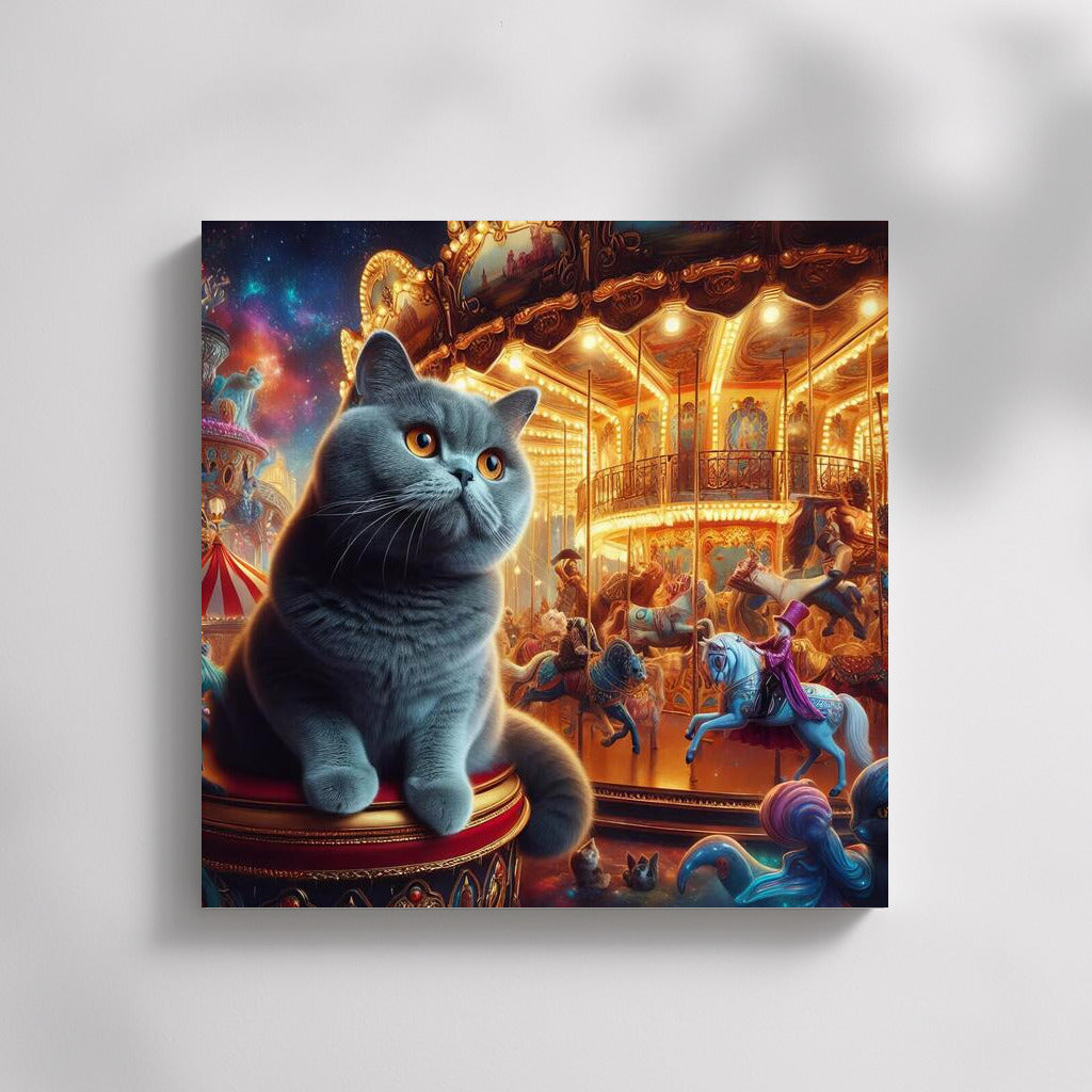 British Cat in Wonderland: The Magic of Carousels and Wizards