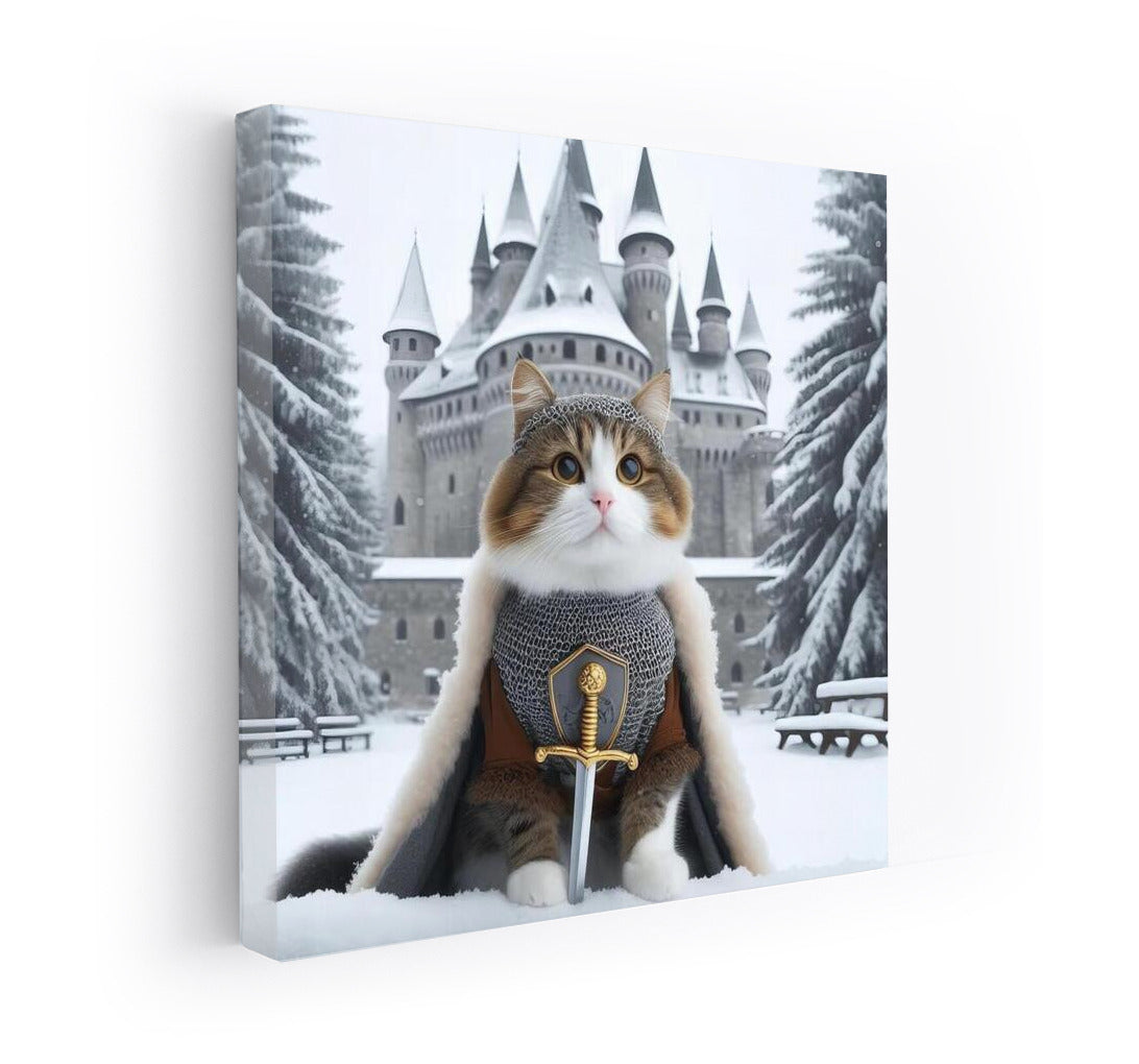 British Shorthair Knight: Defender of the Winter Castle