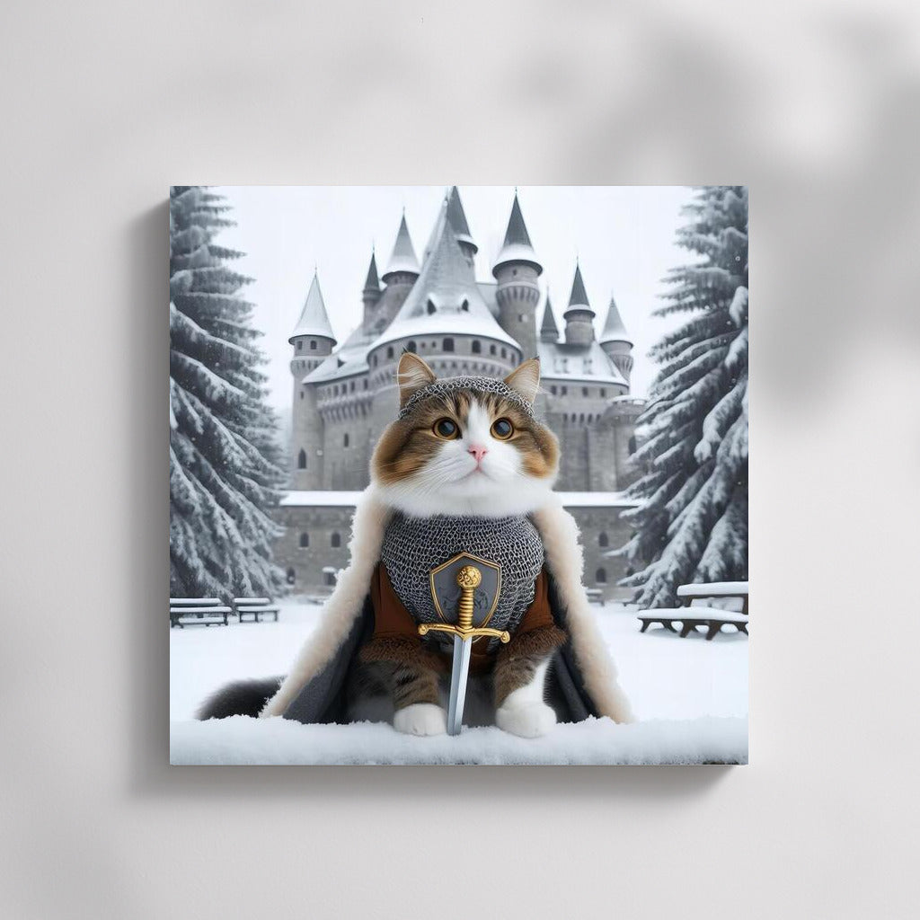 British Shorthair Knight: Defender of the Winter Castle