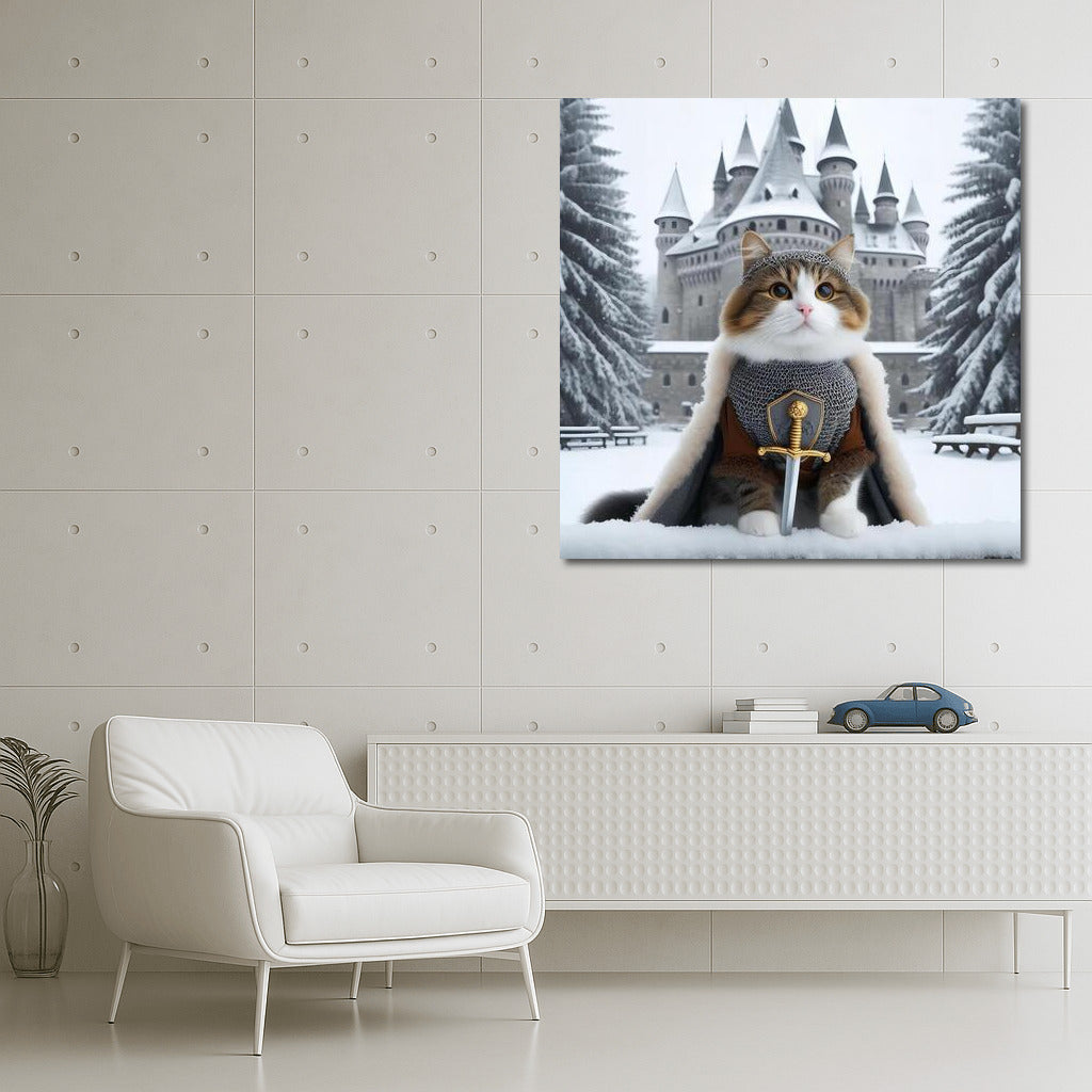 British Shorthair Knight: Defender of the Winter Castle