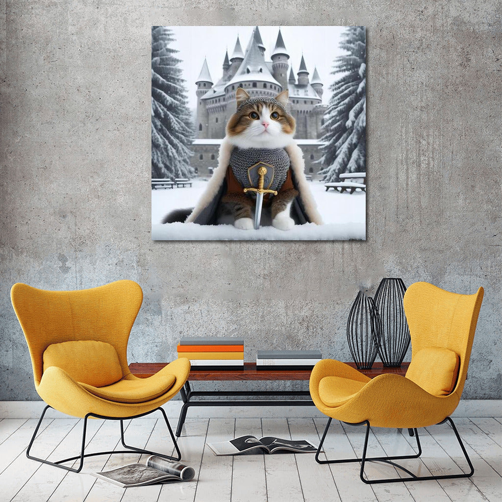 British Shorthair Knight: Defender of the Winter Castle