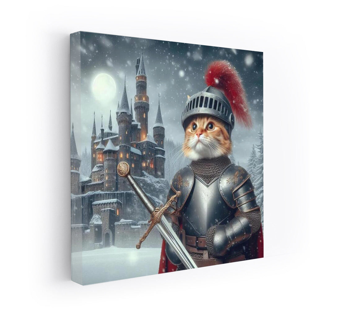 Knight-Cat Britannic: Defender of the Castle in the Style of the Godfather