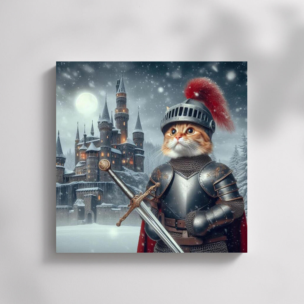 Knight-Cat Britannic: Defender of the Castle in the Style of the Godfather