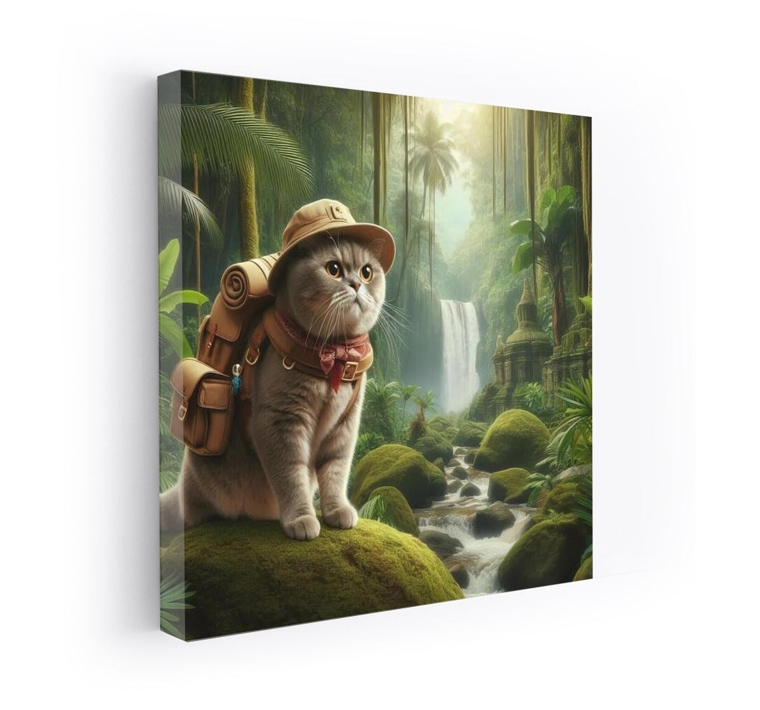 British Shorthair Jungle Explorer: An Exotic Adventure