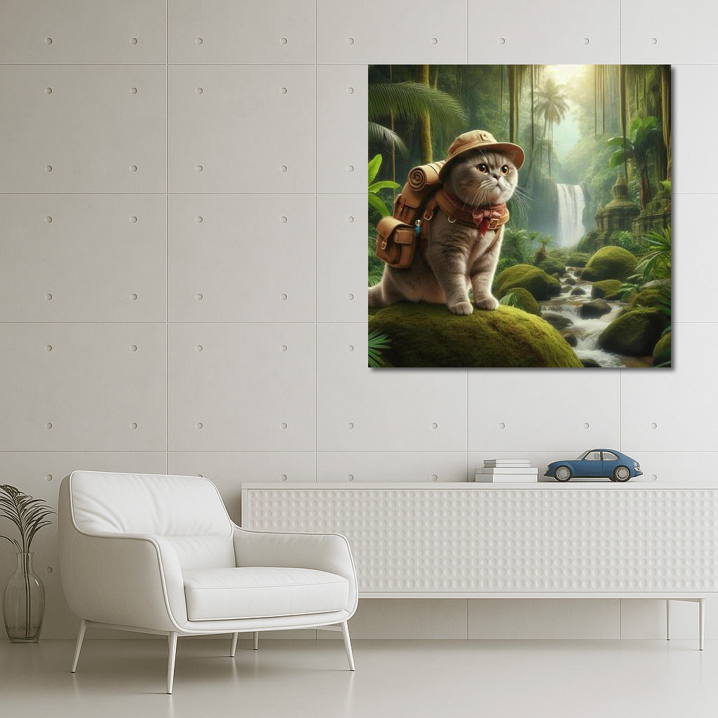 British Shorthair Jungle Explorer: An Exotic Adventure