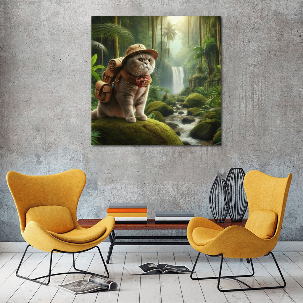 British Shorthair Jungle Explorer: An Exotic Adventure