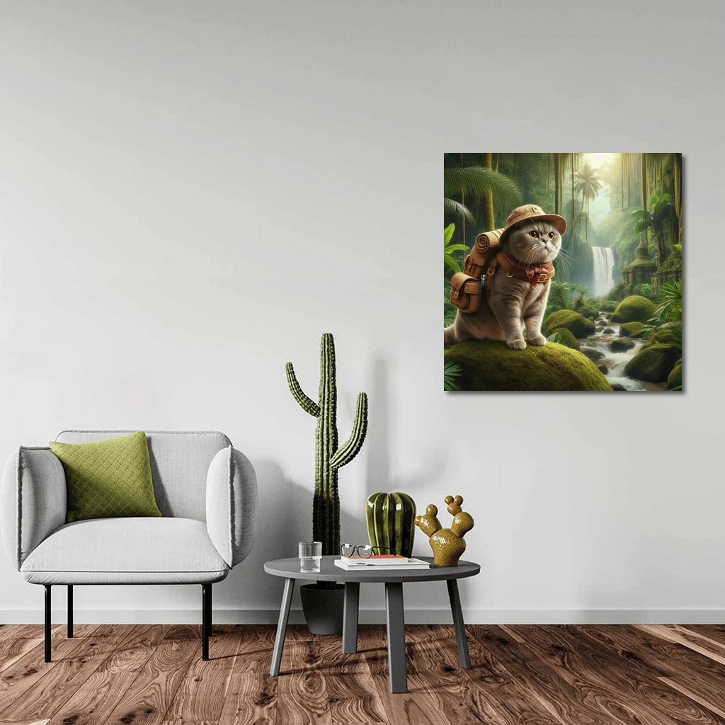 British Shorthair Jungle Explorer: An Exotic Adventure