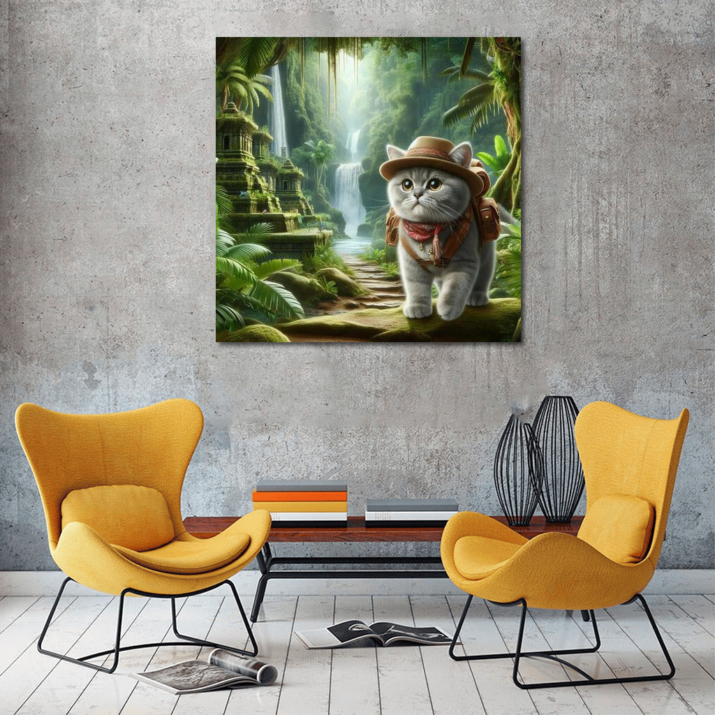 British Shorthair Jungle Explorer: Adventures in Your Interior
