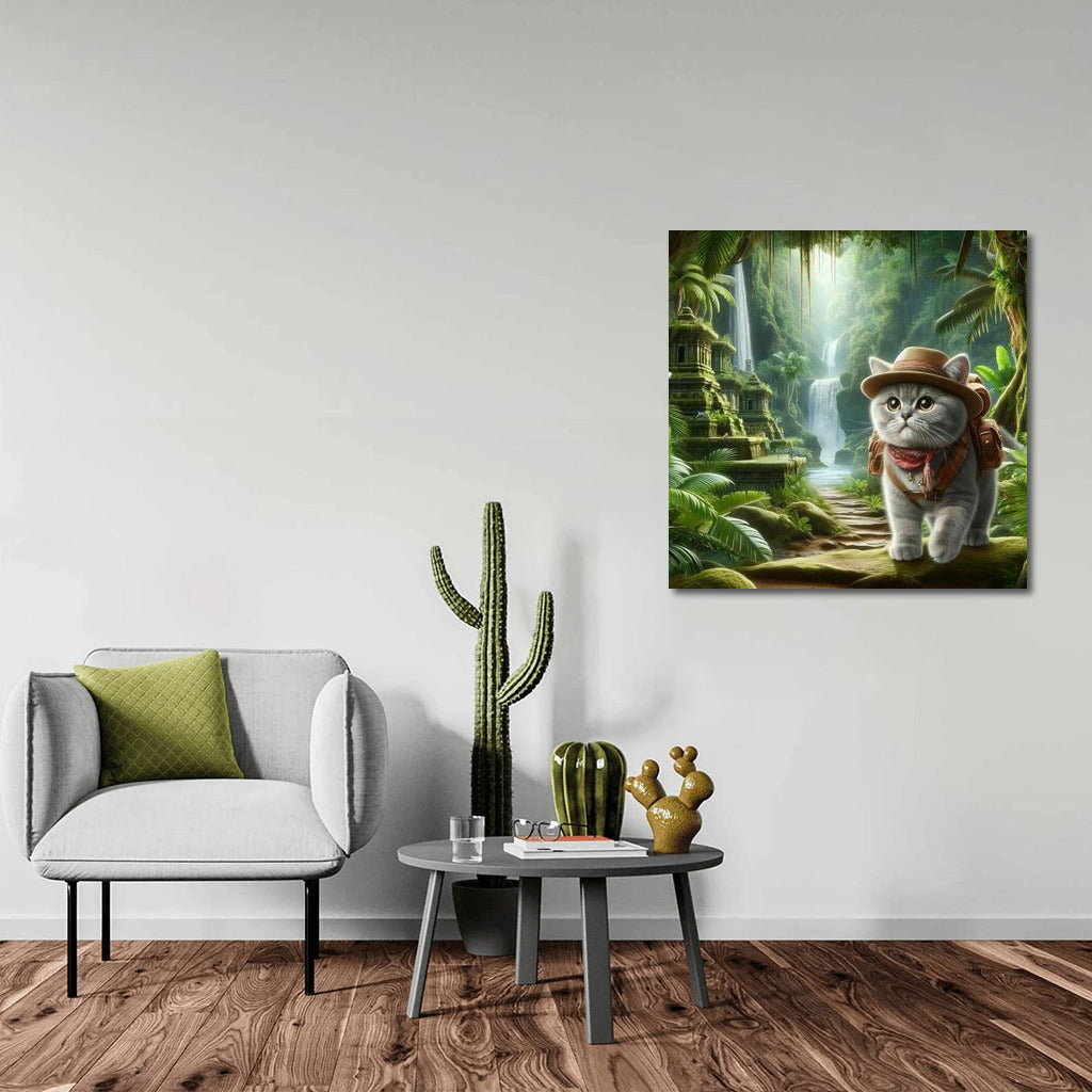 British Shorthair Jungle Explorer: Adventures in Your Interior