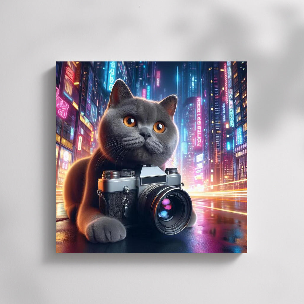 British Shorthair Cat Photographer in Future City