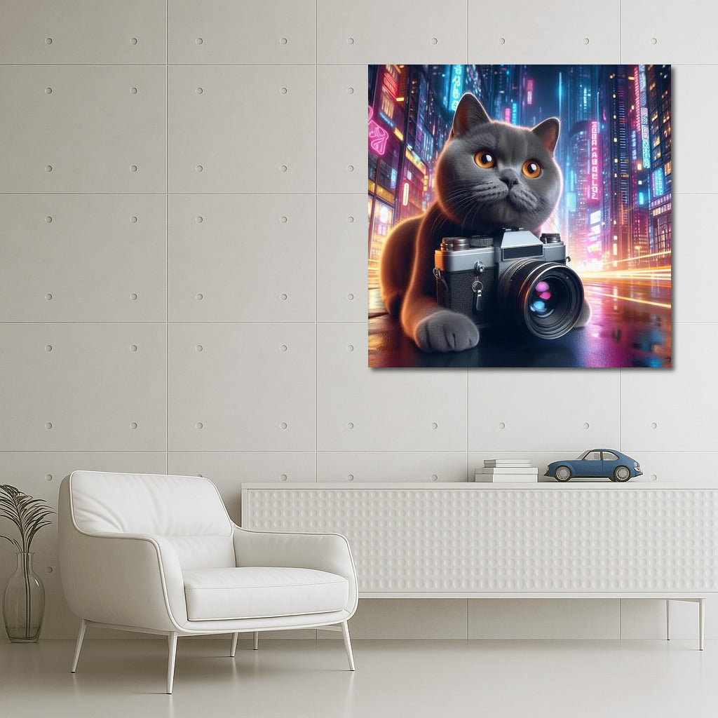 British Shorthair Cat Photographer in Future City