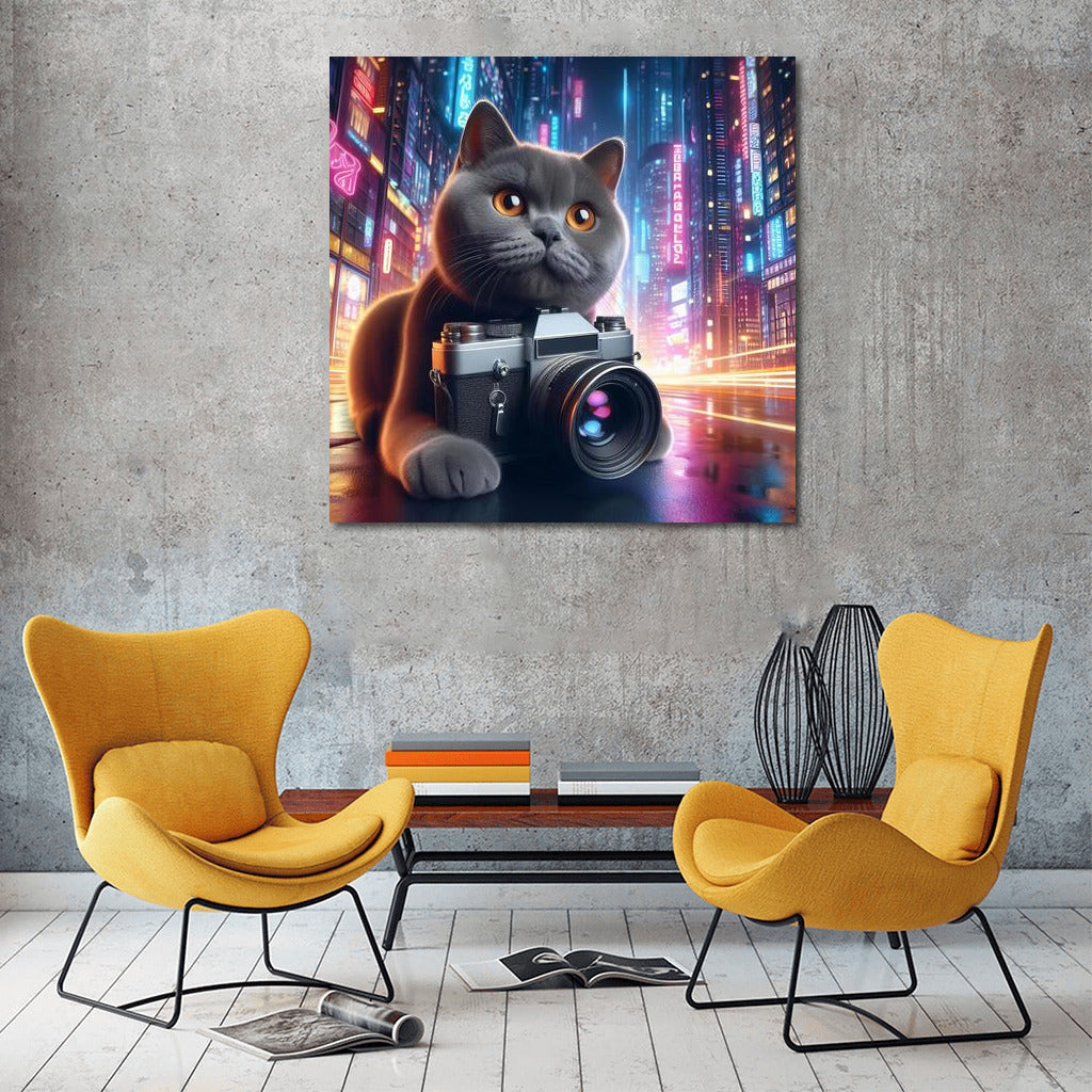 British Shorthair Cat Photographer in Future City