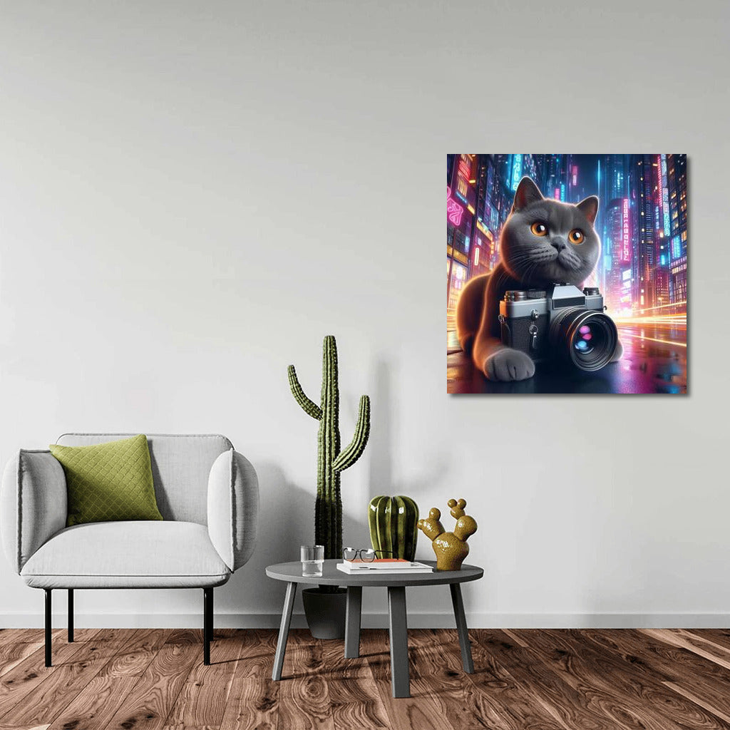 British Shorthair Cat Photographer in Future City