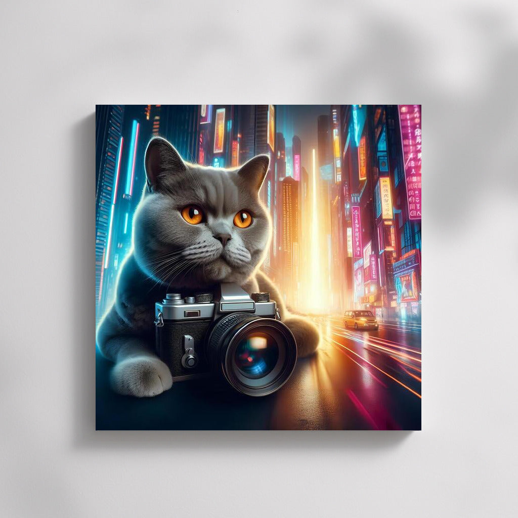British Shorthair Cat Photographer in Future City
