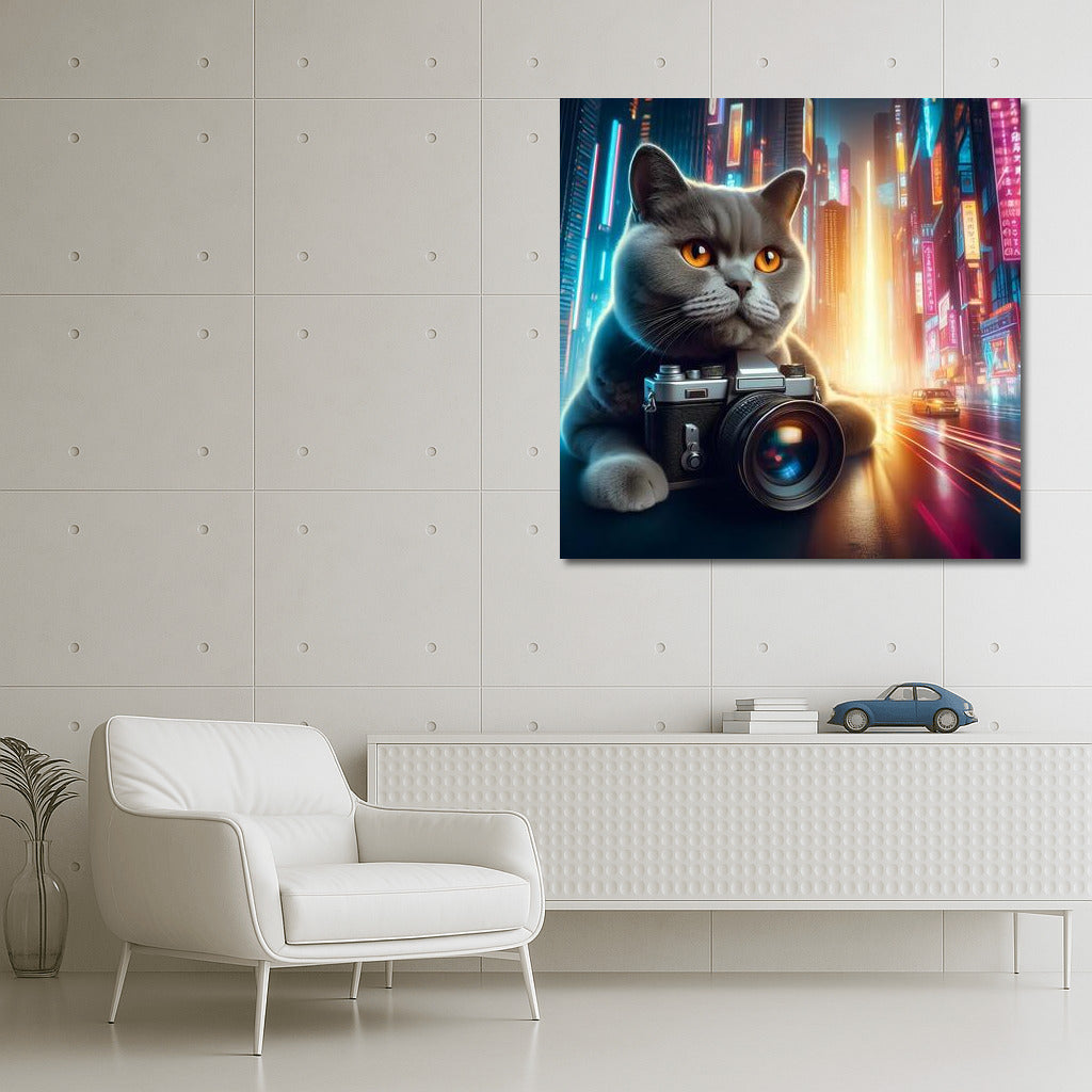 British Shorthair Cat Photographer in Future City
