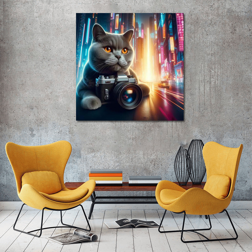 British Shorthair Cat Photographer in Future City