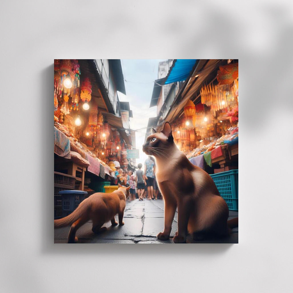Burmese Travellers at Bangkok's Colourful Market