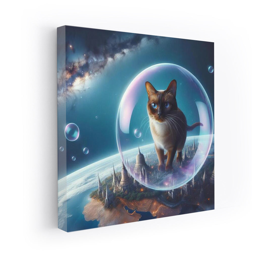 Birman Cat in a Space Bubble: A Dreamer's Journey