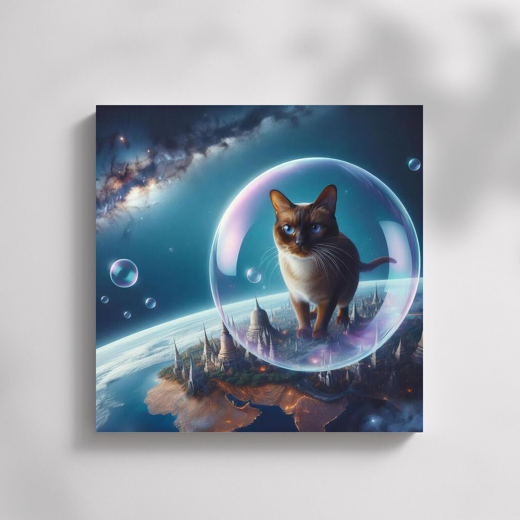 Birman Cat in a Space Bubble: A Dreamer's Journey