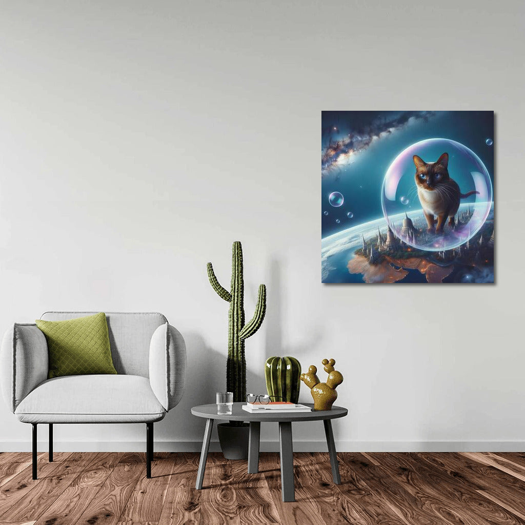 Birman Cat in a Space Bubble: A Dreamer's Journey