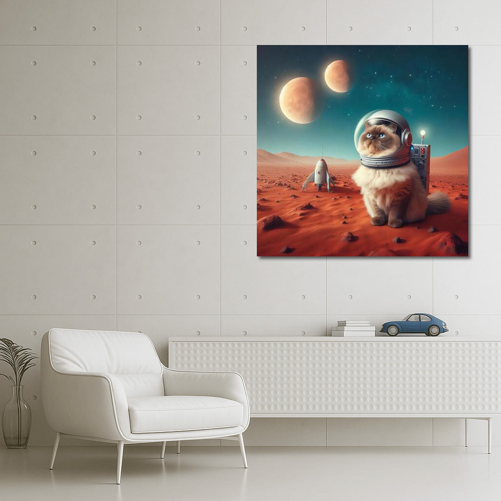 Burmese Cat on Mars: Space Voyage 2