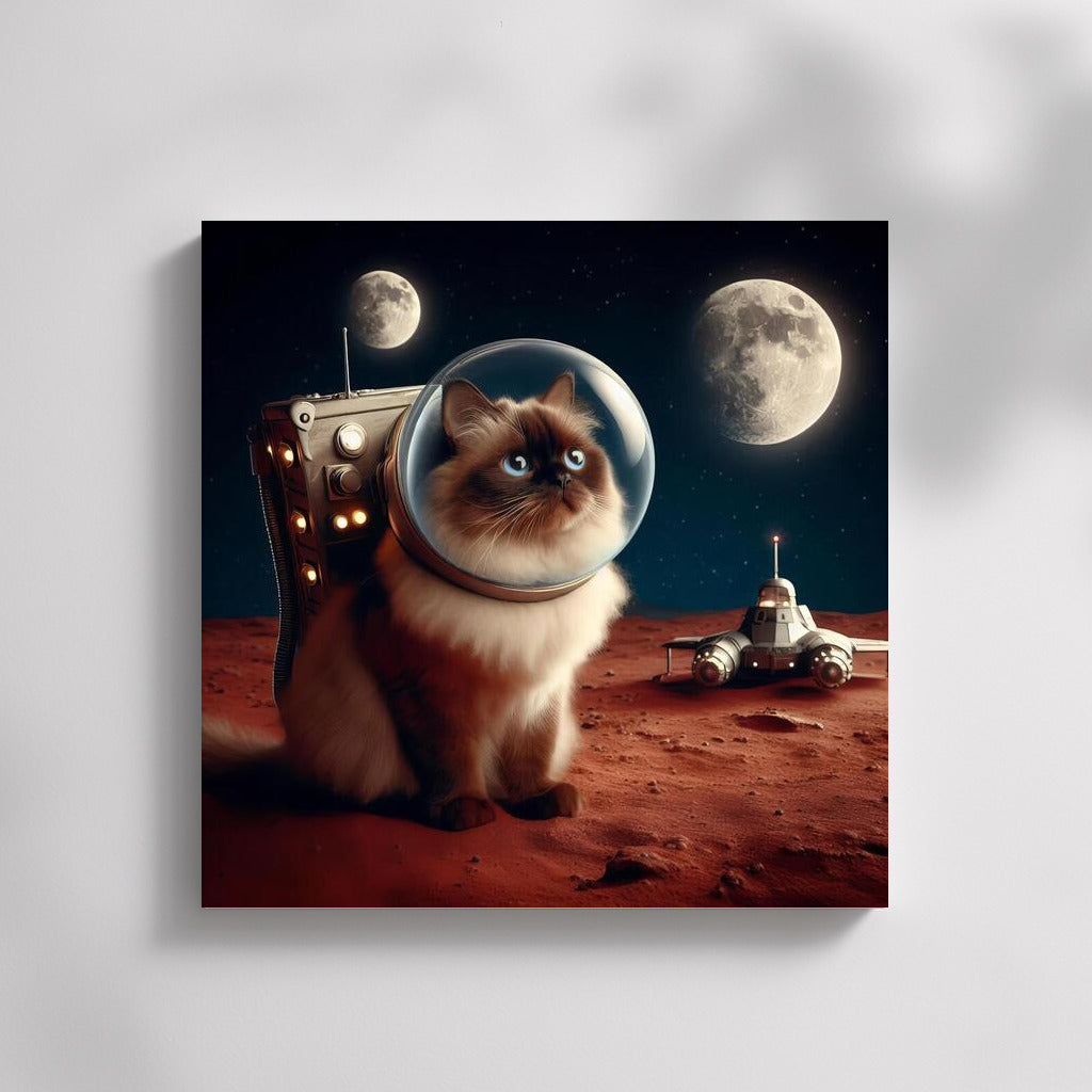 Burmese Cat in a Spacesuit: Space Adventure on Mars