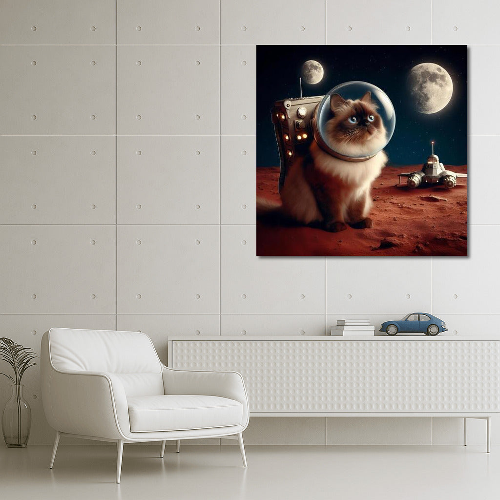 Burmese Cat in a Spacesuit: Space Adventure on Mars