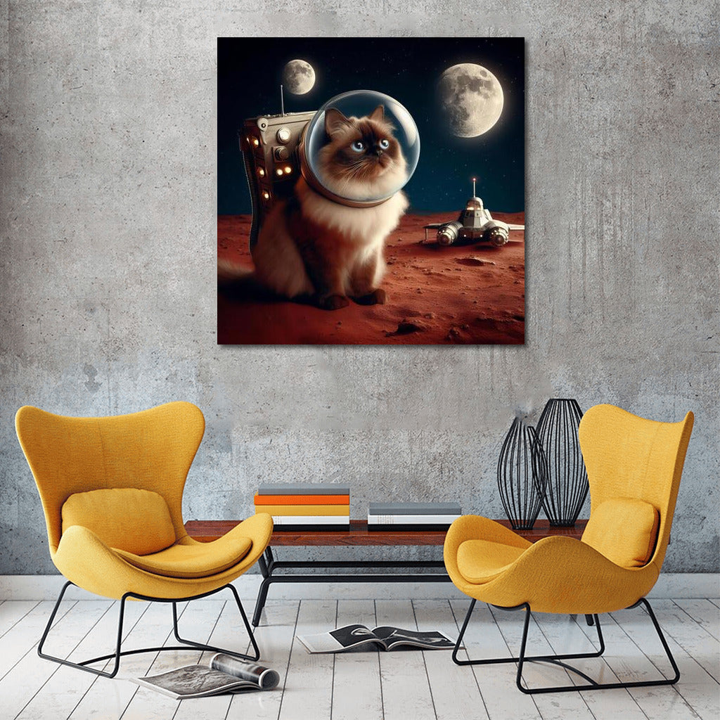 Burmese Cat in a Spacesuit: Space Adventure on Mars
