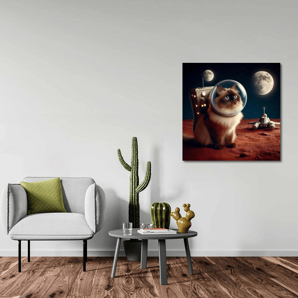 Burmese Cat in a Spacesuit: Space Adventure on Mars