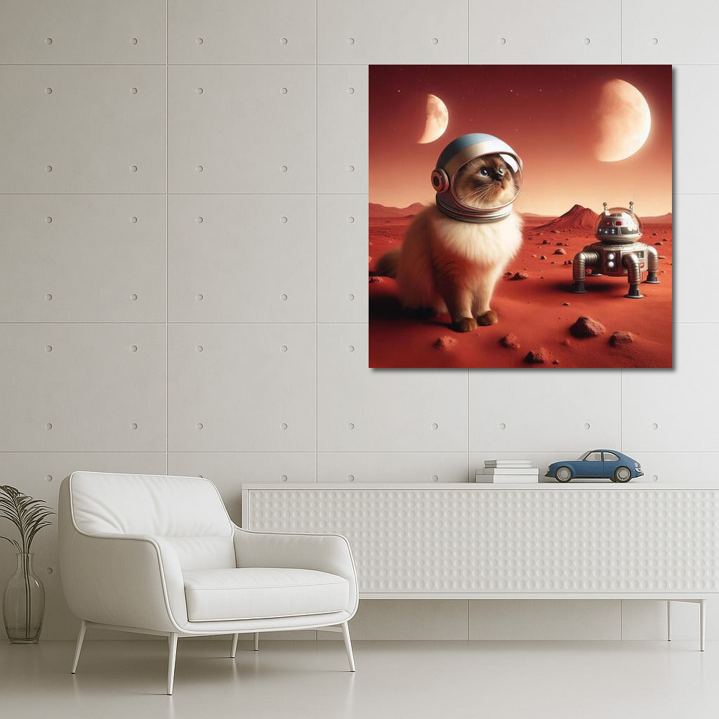 Burmese Cat on Mars: Space Journey